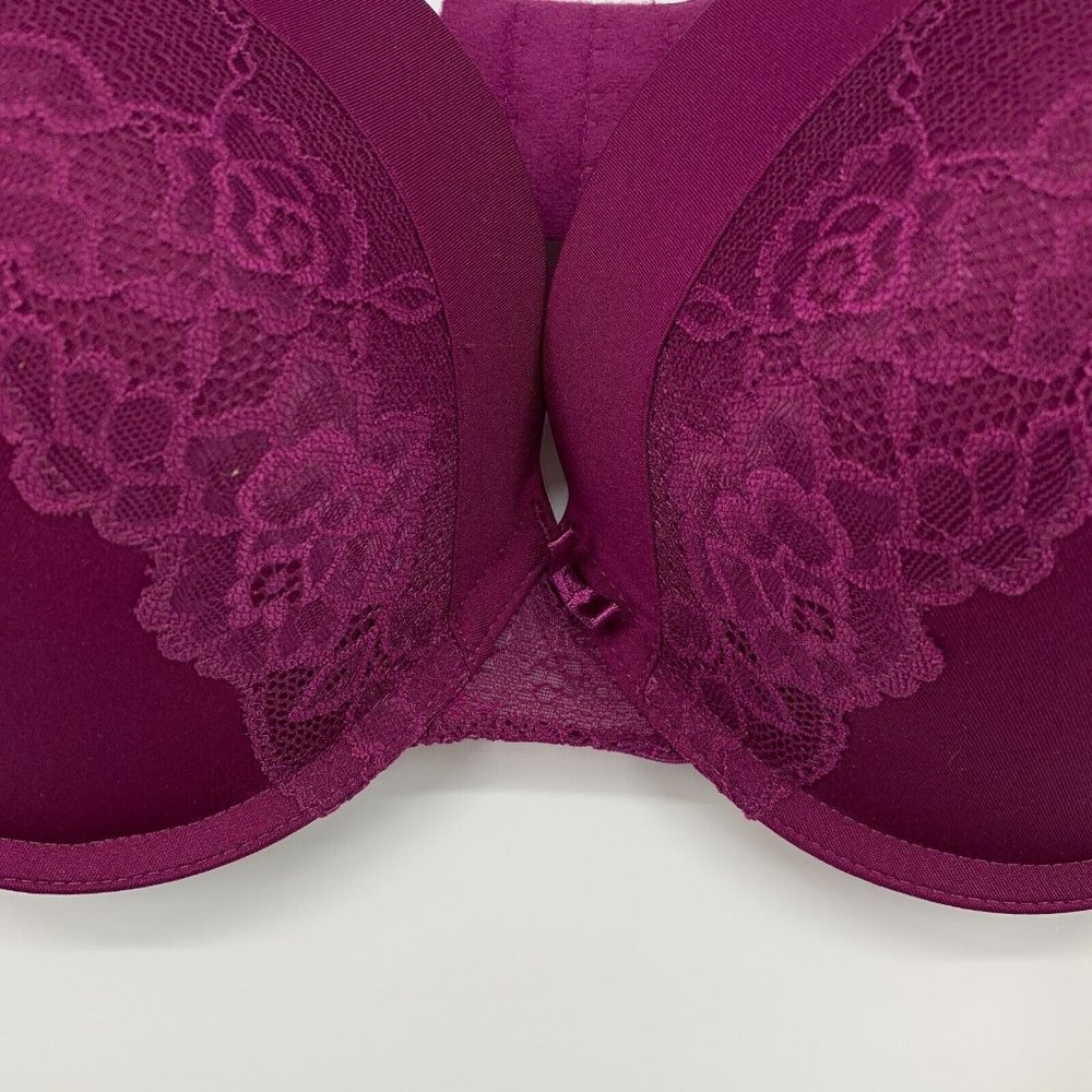 Maidenform Self Expressions Bra Womens 40DD Purple Lace Underwire Push Up - Picture 5 of 10